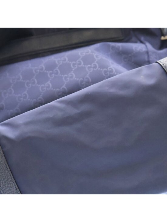 Gucci Gglogo Nylon Backpack Blue
